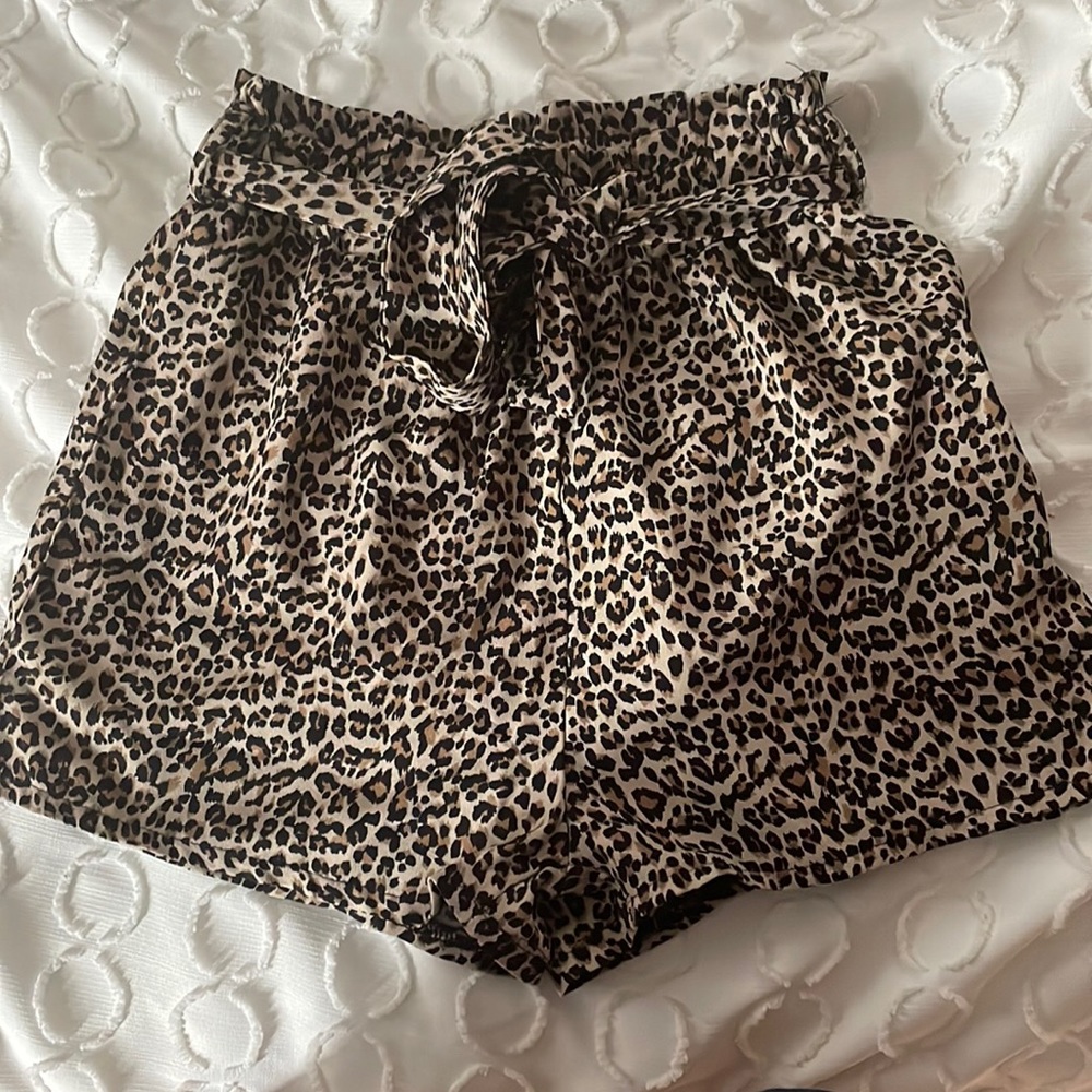 Cheetah print shorts
